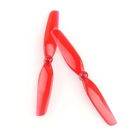 20pcs HQProp 65mm Propeller Set 1.5mm Shaft (10x CW / 10x CCW) (Transparent Red)
