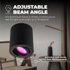 Ledvion - LED surface-mounted spotlights, round, dimmable, 5 W, RGBWW,