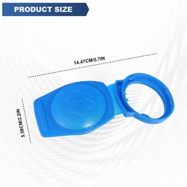 PACLVIO 2Pcs Windshield Washer Fluid Reservoir Cap, Windshield Wiper Fluid Cap Replacement OEM#3Q0955455, Car Accessories Windshield Washer Fluid Cap Wiper Reservoir Tank Cap Fit for Jetta 2019-2021