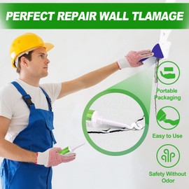 FIXBUILD Drywall Repair Kit, 2 Spackle Wall Repair Patch Kit, Wall Mending Agent, Quick and Easy Repair of Holes, Dents and Graffiti