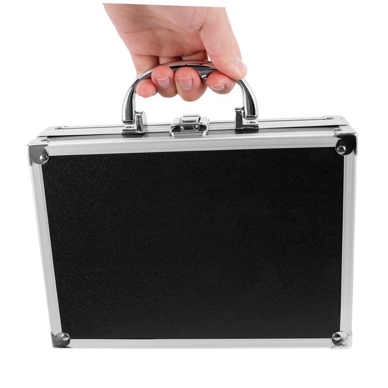 IWOWHERO Aluminum Tool Box Cosmetic Carrying Case Portable Aluminum Alloy