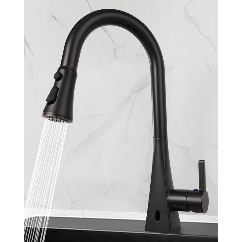 Hibbent Pull Down Kitchen Faucet Head Replacement, 3-Function Kitchen Sink