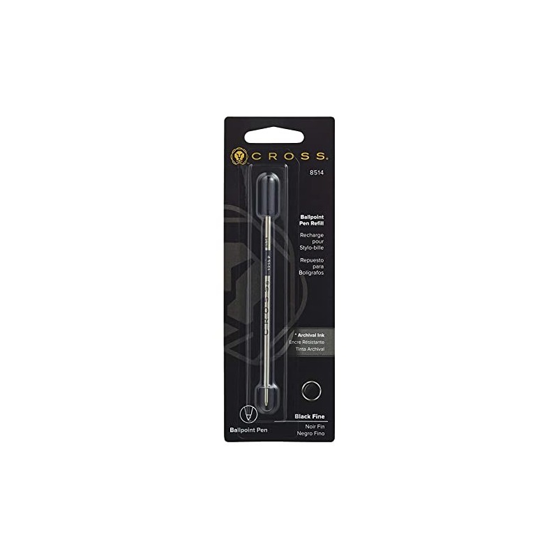 Cross Ball Pen Refill Standard Fine Black Ref 8514 End