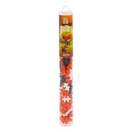 Plus-Plus 9604272 Creative Building Blocks Tube, Fox, Ingenious Construction Toy, 100 Pieces