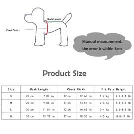 Warm Dog Jumpers - Grey Dog Jumper for Winter, Small and Medium Dogs