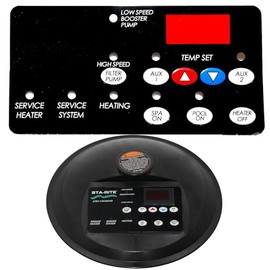 WOLIDAODAO Designed and Manufactured -Compatible with Sta-Rite MAX-E-Therm 42001-0055 8 Button Membrane TouchPad 77707-0004 Pool Heater Control Bezel Kit