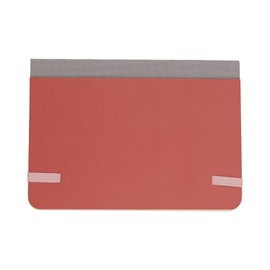 DesignWorks Ink Standard Issue Pocket Journal – Small Grid Notebook for Writing, Drawing & Journaling – 128 Pages, Elastic Closure, Lay-Flat Design, 4.17" x 5.82" – Rosewood & Blush