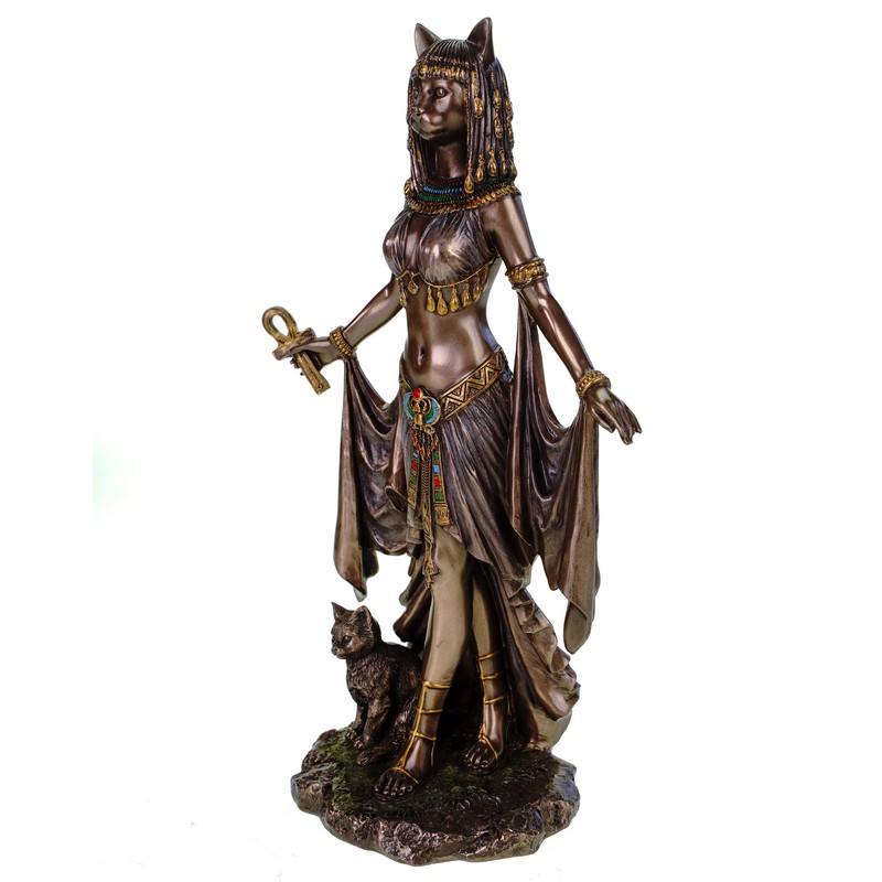 Veronese Egyptian Goddess Bastet 26 cm Egypt Pharaoh Bronzed Figure