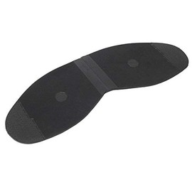 Garosa Leather Shoe Repair Replacement Rubber Heels and Soles Shoe Repair Half Sole and Heels for Shoe Repair (Black Forefoot)