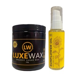 Luxe Wax Organic Sugar Wax + SCT Sunflower Oil