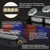 2x7.2 Inch Dash Emergency Strobe Lights 16LED Hazard Flashing Warning