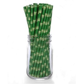 BarConic® Paper Straws - Bamboo - 100 pack