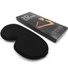 SEVERNO 3D Schlafmaske mit Memory Foam – Lichtundurchlässige Augenmaske für