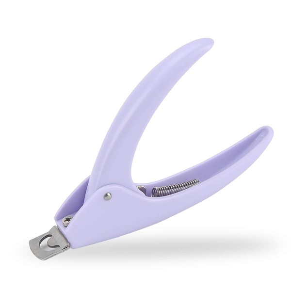 Dr.nail Professional Adjustable Acrylic Nail Cutter False Nails Clipper Fake Nail Clippers Nail Tip Trimmer for Artificial Nail Art Manicure Tools Clip Tool (Light purple)