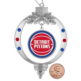 Detroit Pistons Christmas Ornament