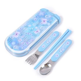 COLORFUL CANDY STYLE N5803670 Children's Cutlery, Pastry, Spoon, Fork, Lunch Goods, Trio Set, Moonlight Butterfly, Made in Japan, Girls