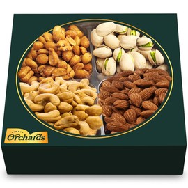 Valentines Day Nuts gift Basket of Cravings Gourmet Collection, Healthy Kosher Snacks, Premium Mixed Nuts Box Bouquet Platter Perfect for Valentines Gift Basket.