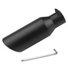 2.5 Inch Black Exhaust Tip, Universal 2 1/2" Inside Diameter