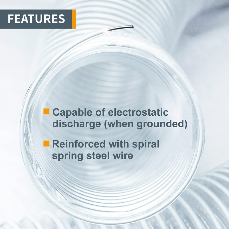 POWERTEC POWERTEC 4" x 20' Dust Collection Hose, 4 Inch