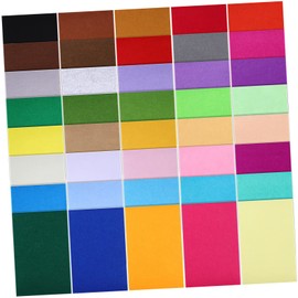 SHINEOFI 40 Pcs Rectangle Felt Sheets for Crafting Premium Quality Colored Fabric for DIY Sewing Projects Thick for Home Classroom Crafts