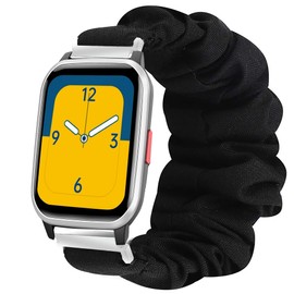 20mm Kids Smartwatch Band, Lamshaw Fabric Elastic Scrunchie Elastic Watch Band Kids Girls Cute Replacement Straps Compatible for HENGTO H69 Kids Smart Watch/Butele H69 Kids Smart Watch/H69 Kids Smart