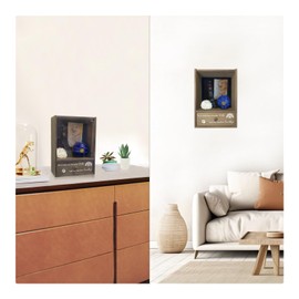 Favonuovy Pet Memorial Shadow Box Keepsake 9.25x13 Dog Memorial Gifts for Loss of Dog Death Sympathy and Remembrance Gift Large Pet Picture Frame Display Case with Deep Rainbow Bridge Drawer