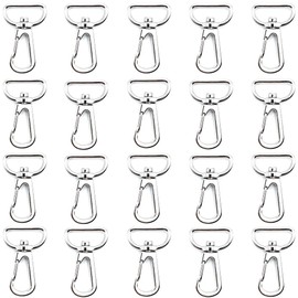 Craft Parts Shop Nascan 0.8 inch (20 mm) 0.7 inch (19 mm) 20 pcs, Silver