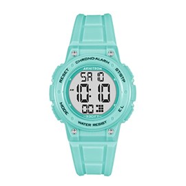 Armitron Sport Women's Digital Chronograph Resin Strap Watch, Mint Green (45/7086PMT)