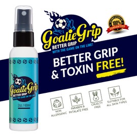 Goalie Grip Spray - Extra Grip for Soccer Goalie Gloves - Grip Spray for Goalkeeper Gloves - Soccer Gloves Grip Reinforcement - Better Grip for Soccer Goalie Gloves Youth - Soccer Accessories 2 oz
