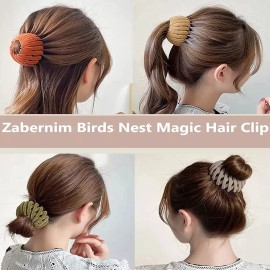 Xing Chen Hai Yang 7 Uds Zabernim Hair Holder, Nido De Pájaro Magic Hair Clip,