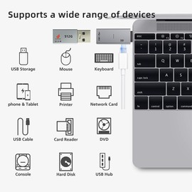 Liaoan OTG Adapter Type-C to USB3.0 2-in-1 Indicator Light, Capable of simultaneous Charging and Data Transfer, Suitable for Mobile USB, Mouse, Keyboard Converter.
