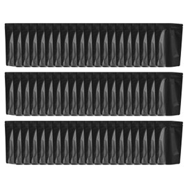 Pack of 60 Black Sealed Bags, Reusable Bags, Sealed Odour Proof Bags, Food Packaging Bags, Durable, Sealed Storage Bags