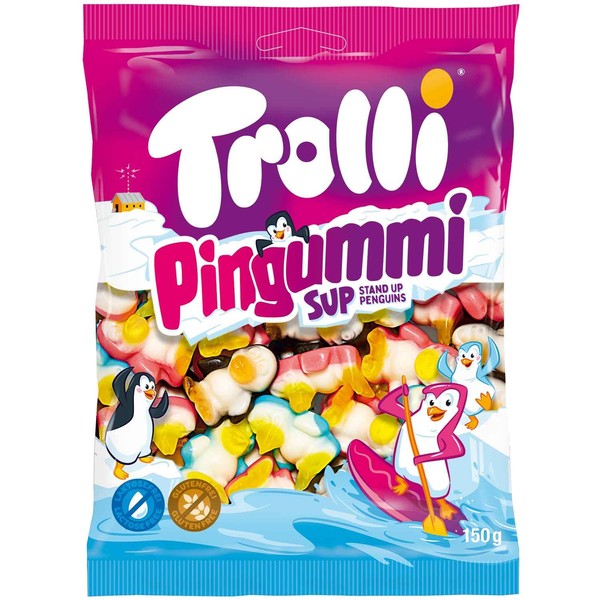 Trolli Pingummi 150g Penguins Made of Foam Sugar and Fruit