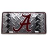Alabama Crimson Tide "A" Football Diamond Deck 6"x12" Aluminum License