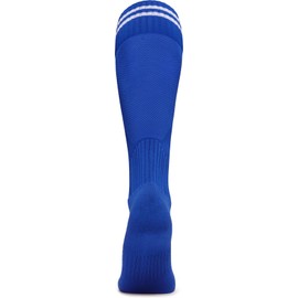 TSLA Soccer Socks Football Knee-Hight socks, Performance Compression Running Sport Team Athlietic men women youth kids MZS701-BLU Small