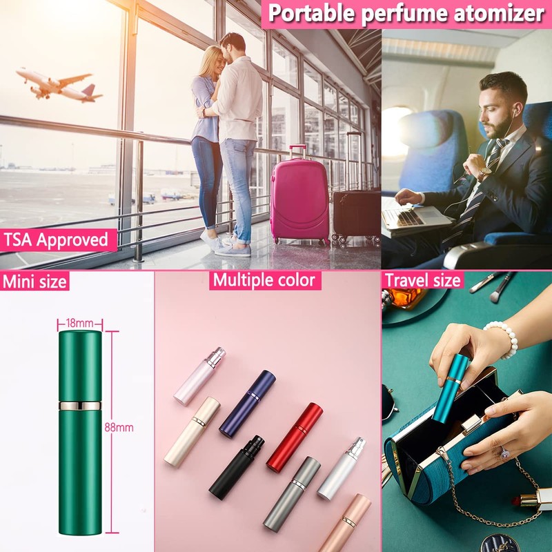 ANTOKX Travel Perfume Bottle Refillable Atomizer - 5ML Perfume Atomiser,