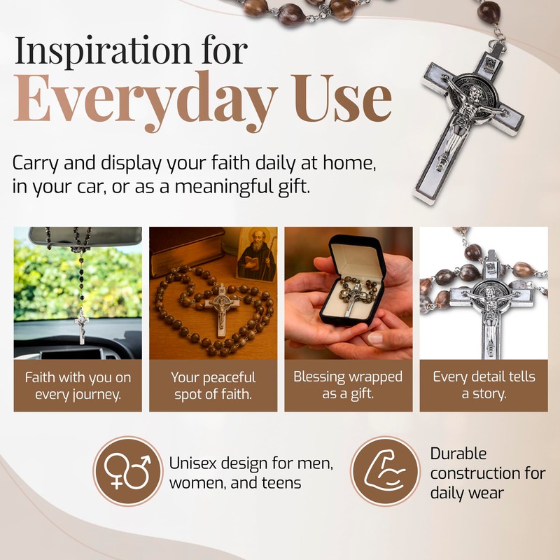 Italian Rosary with Pope Leo XIV Apostolic Blessing – Large