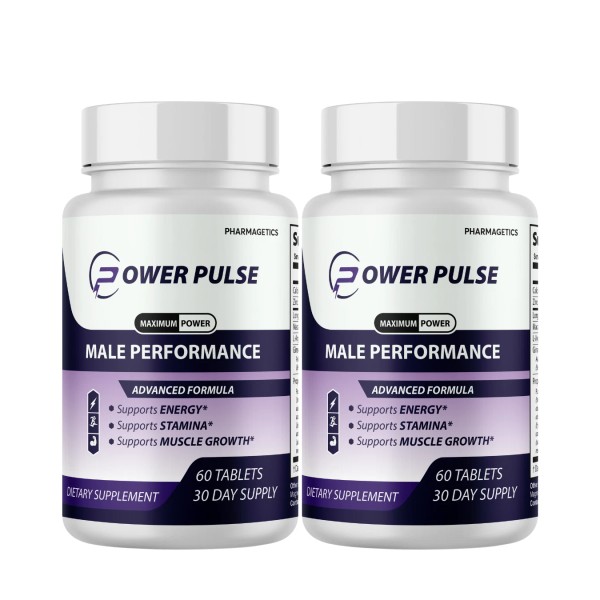 pharmagetics Power Pulse for Men, Maximum Strength Male Vitality,Advan