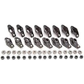 JEGS Stamped Steel Roller Tip Rocker Arms | Fits 1955-1986 Small Block Chevy Engines | 1.5 Ratio | For 3/8 Inch Rocker Arm Studs | For Camshafts Up To .550 Inch Lift | Set of 16