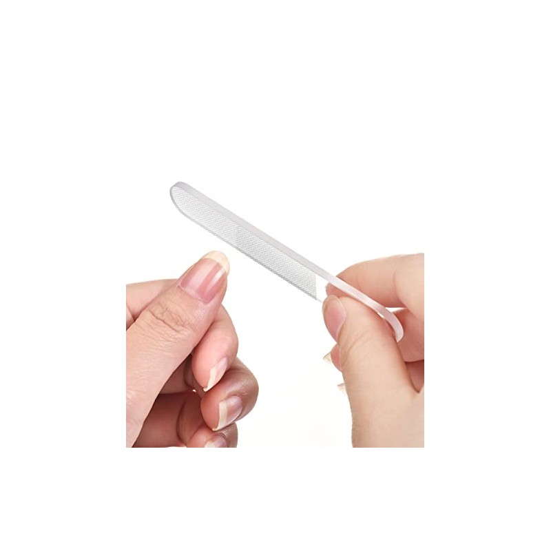3 Pcs Glass Nail File Set for Natural Nails,Nano Nail