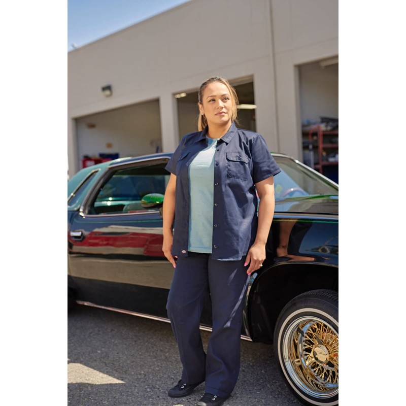 Dickies Women's Dri-tech Moisture Control Crew Socks Multipack, Denim Tribal