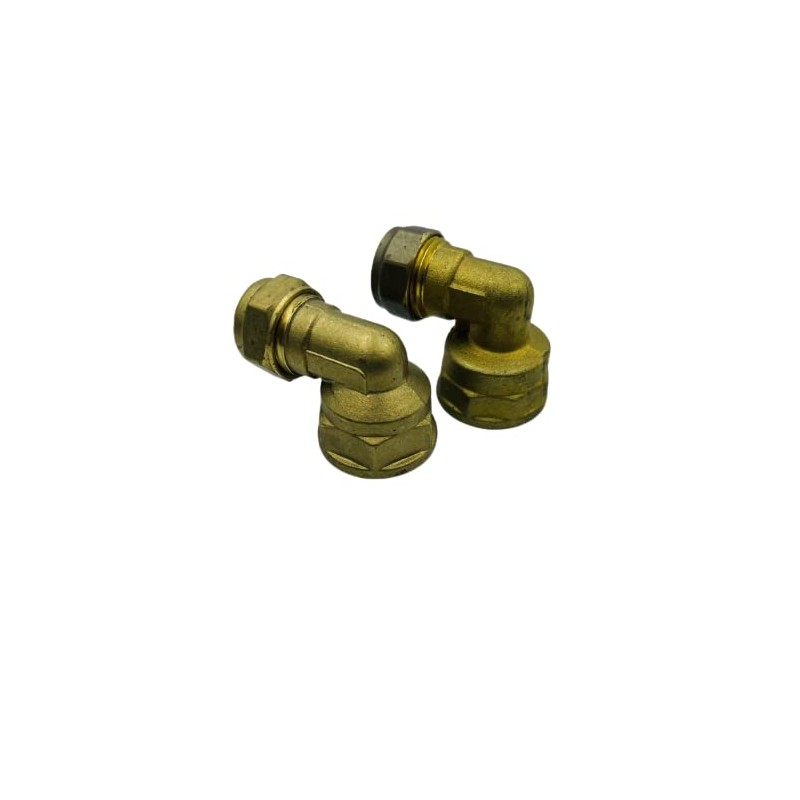 UKDD® 15mm Compression by 3/4" BSP Brass Female Iron Elbow