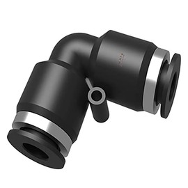 Utah Pneumatic 1/4 Push To Connect Fittings Air Elbow Air Line Union Air Line Quick Connect Fittings Push Elbow Push Air Fitting Airline Fittings (5 Pack)