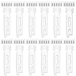 12 Sets Vertical Blinds Replacement Stem and Gear, White Vertical Blinds Repair Kit Replacement Parts for Headrail Carrier Stem Curtain Accessories