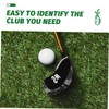 Kisangel 10pcs Golf Club Headcovers Magnetic Putter Covers Neoprene Golfing