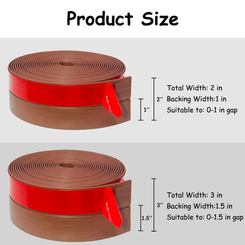 Silicone Weather Stripping, Door Draft Stopper Window Seal Strip for