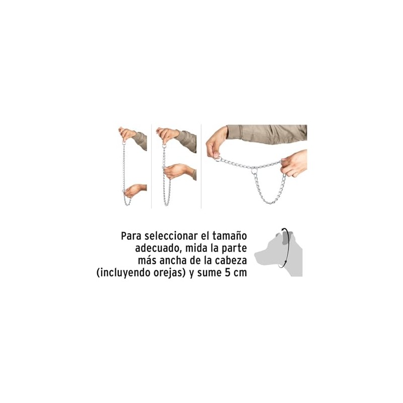 Fiero CACA-40, Collar de entrenamiento para perro 60 cm eslabón