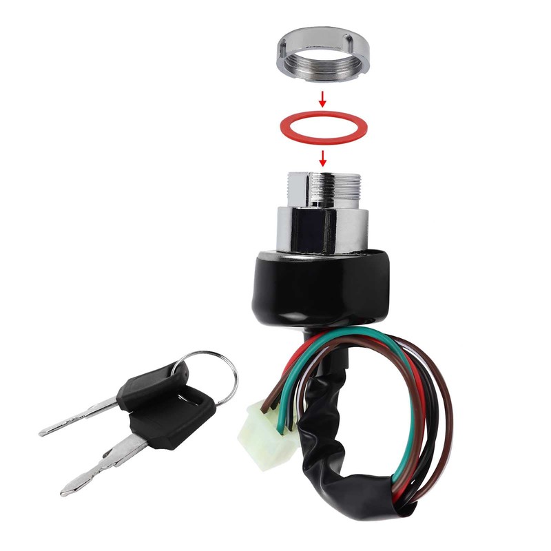 FLYPIG 6 Wire Ignition Key Switch for Kazuma Falcon Meerkat