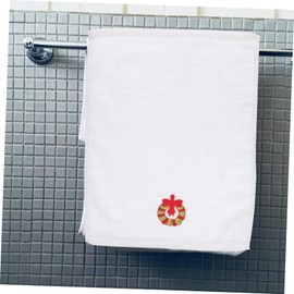 Mikinona Soft Spa Towel Set Christmas Design 6pcs Cotton Face Cloths Absorbent for Bath Beach Hair Wipes