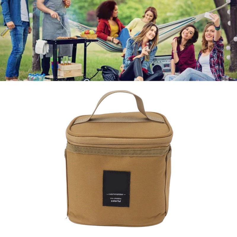 Spice Bottle Carry Bag Removable Inner Divider Oxford Cloth Portable